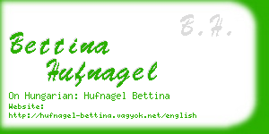 bettina hufnagel business card